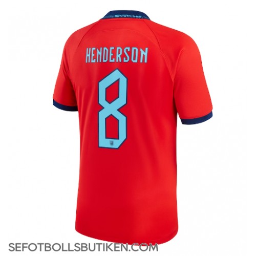 England Jordan Henderson #8 Replika Borta matchkläder VM 2022 Korta ärmar